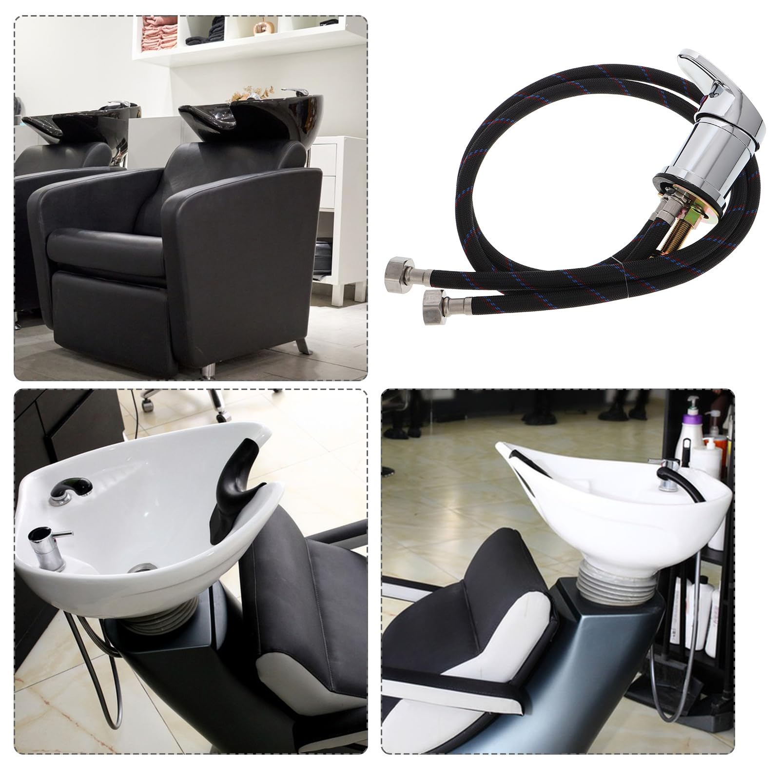 INOOMP Accesorio de Repuesto para Mecanismo de Inclinación de Recipiente de Champú Gránulos de Goma para Lavacabezas en Peluquerías Color Aleatorio
