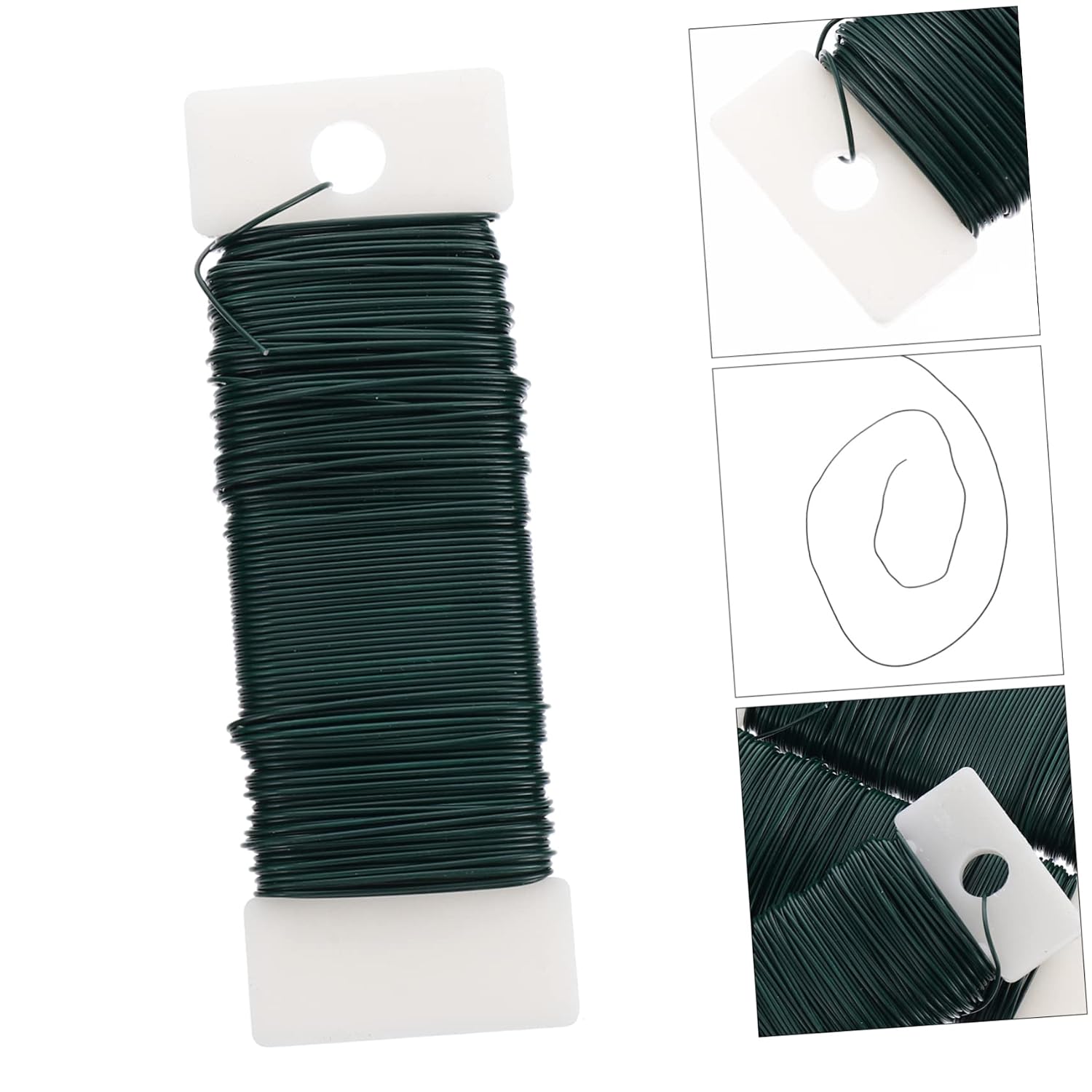 4rolls Artificial Flower Wire Flexible Paddle Wire Floral Styling Tools Wreath Making Supplies