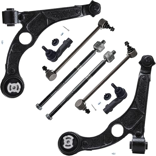 Detroit Axle - Kit de brazos de control delanteros de 8 piezas para Dodge Dart 2013-2016, 2 brazos de control inferiores, 4 barras de acoplamiento