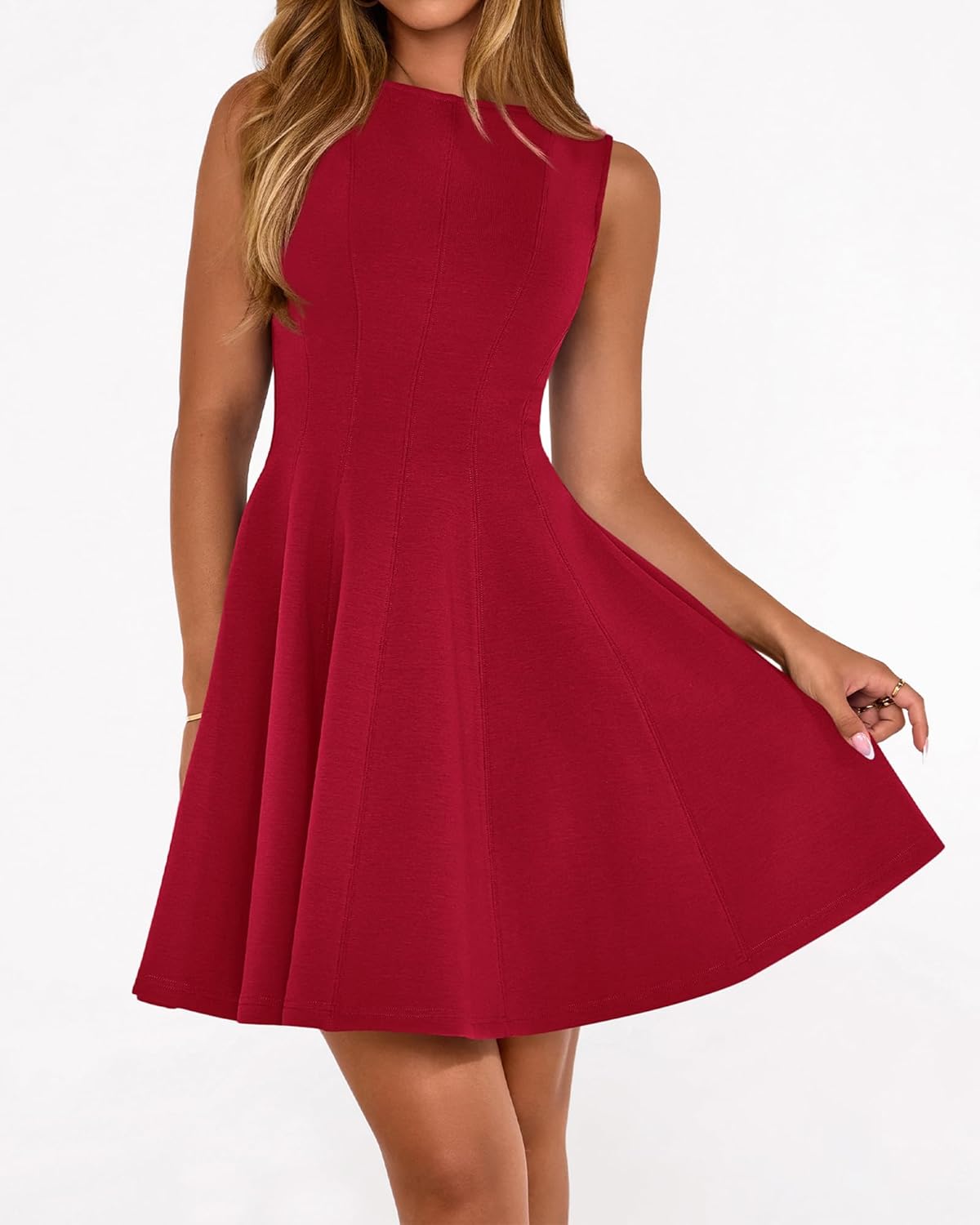 BTFBM Spring Dresses for Women 2026 Elegant Classy A Line Casual Graduation Business Work Party Cocktail Short Dress - Image 7