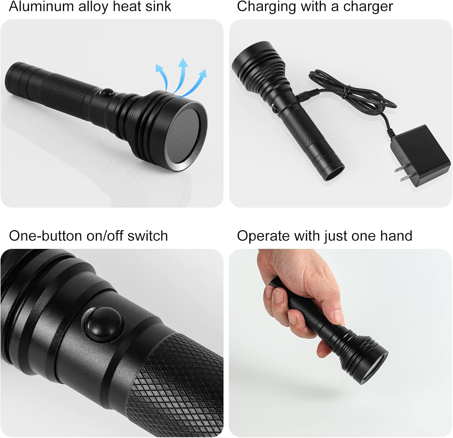 Torcia UV Luce Nera 365nm - 36 LED Ricaricabile, Per Rilevare Macchie, Insetti E Minerali - Foto 8