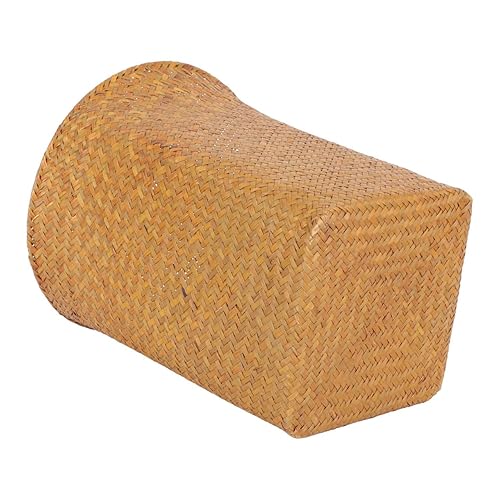 Miniatura 7 de Alipis Papeleras redondas de paja para desperdicios, papelera tejida de mimbre, pequeña papelera de papel para el hogar, dormitorio, baño, cocina,