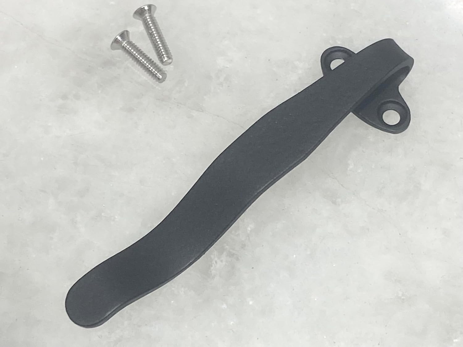 Titanium Deep Pocket Clip Compatible With Cold Steel SR1 and SR1 Lite Knife, Black Powder Coat, USA Made