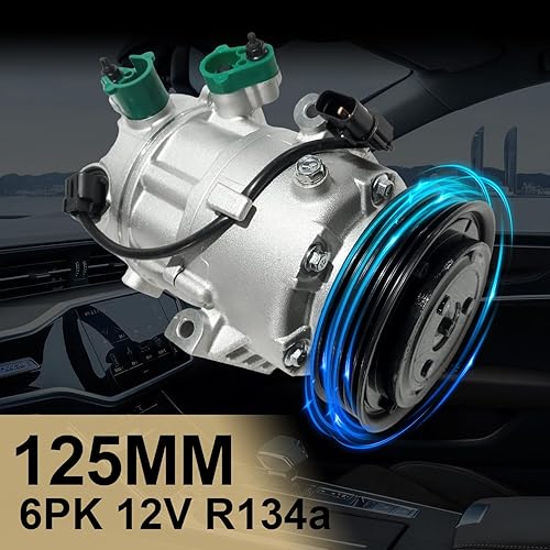 Miniatura 29 de Compresor de aire acondicionado AC para Ford Police Interceptor Utility 2013-2015, Ford Explorer 2011-2015, con embrague de A/C, compresor de CA