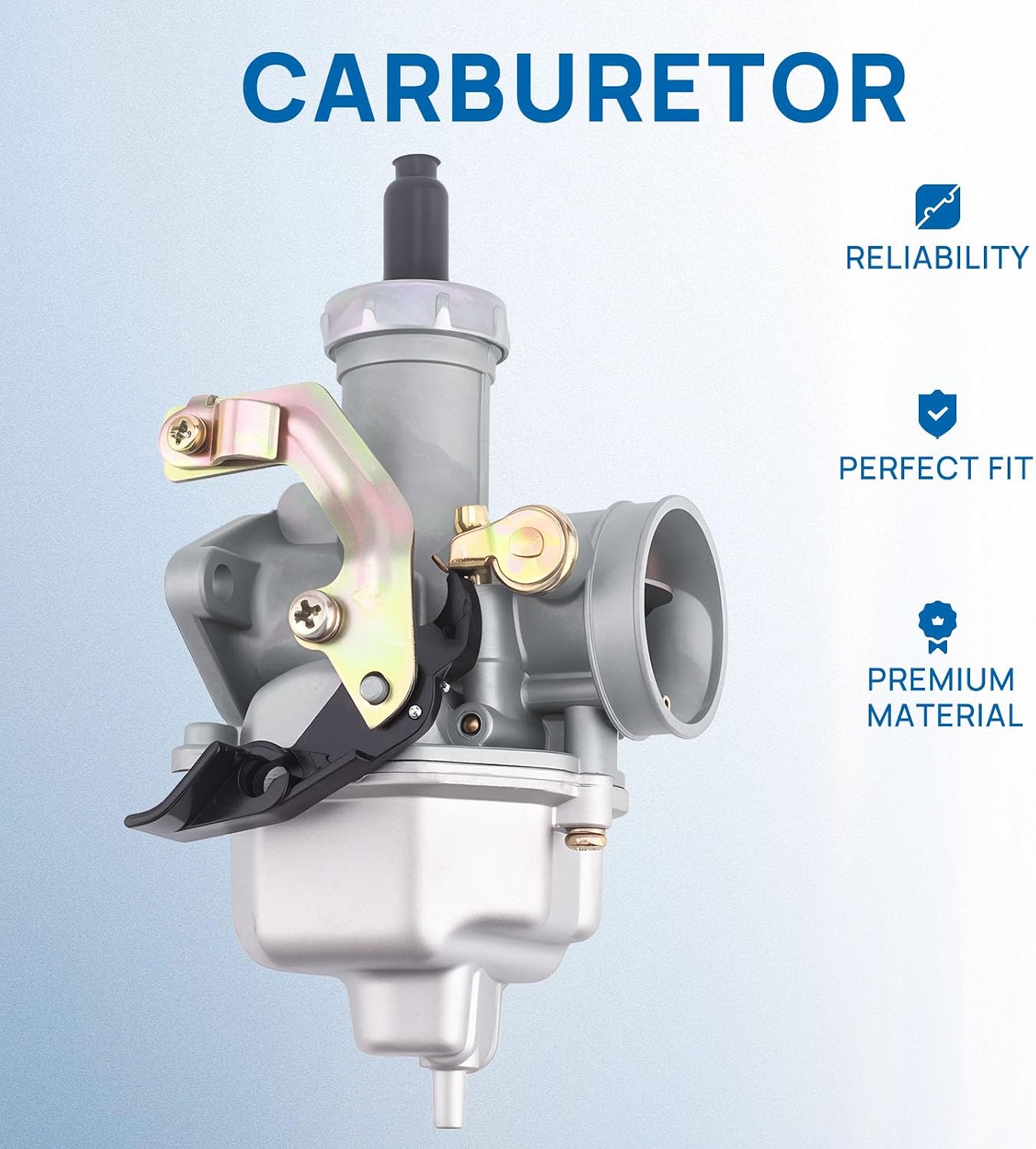 PZ27 Carburetor Fits for 125cc 150cc 200cc 250cc CG ATV Go Kart Dirt Bike 4-Stroke Engine Compatible with Taotao Sunl Buyang Coolsport Lifan Kazuma 27mm Carb with Air Filter
