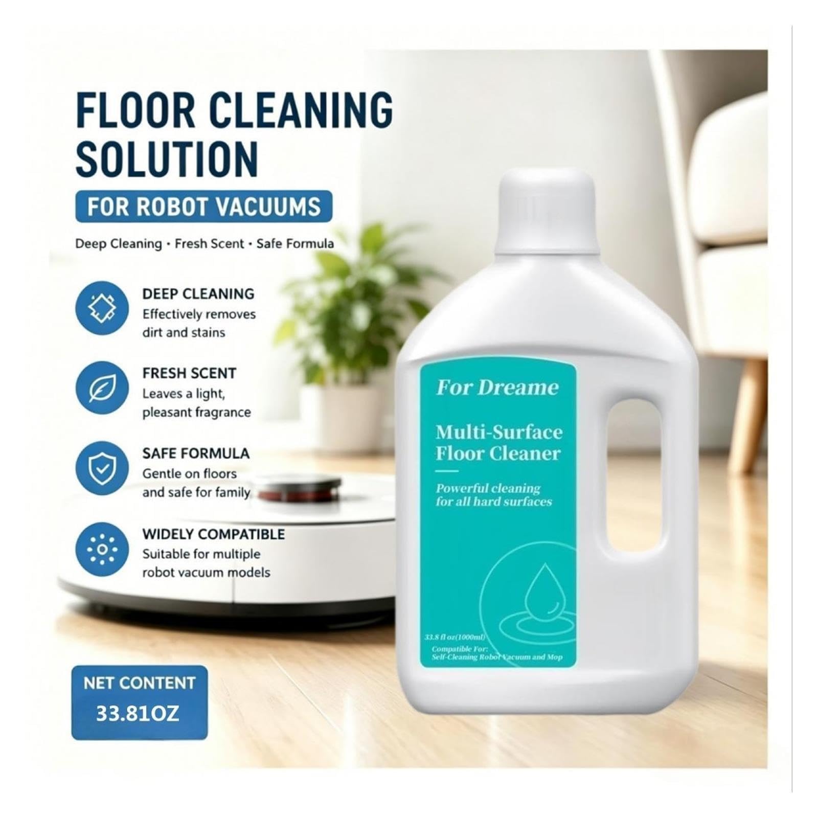Detergente Multisuperficie. Compatibile Con Dreame L20 Ultra Complete