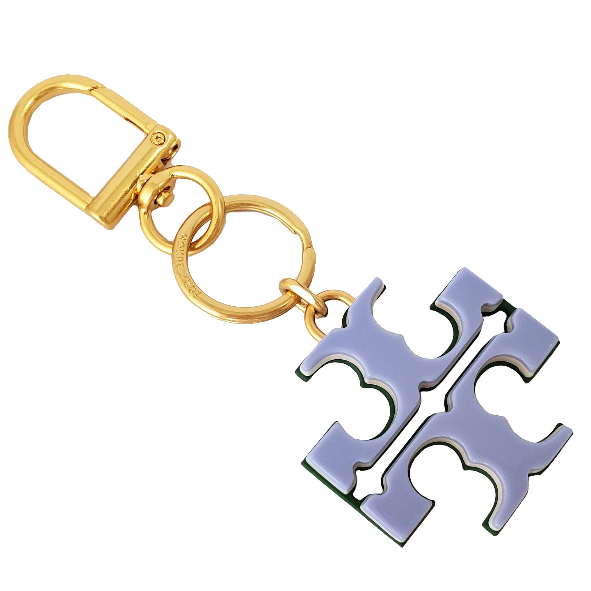 tory burch logo keychain