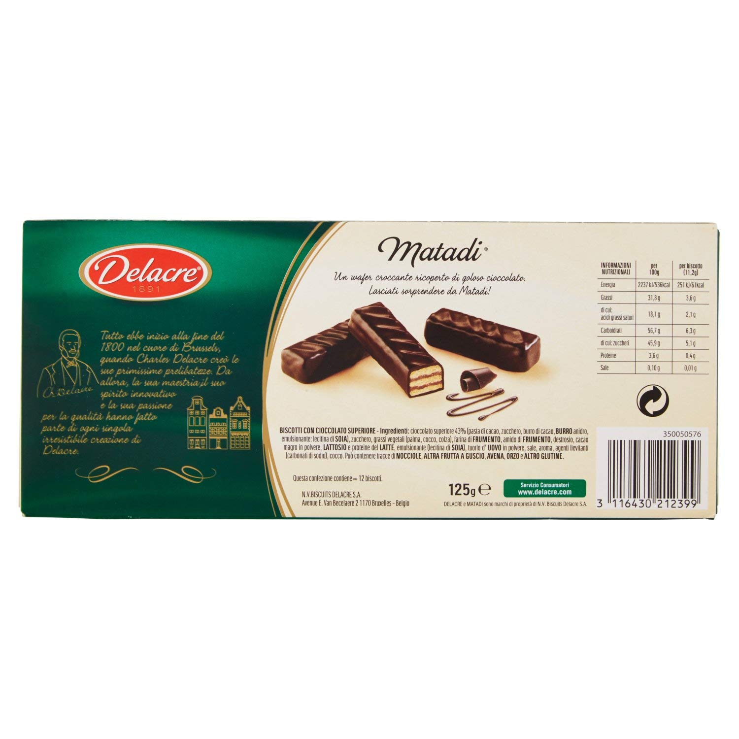 Delacre Cookies | Matadi | Delacre Biscuits | Delacre Belgian Cookies | 4,4 Ounce Total