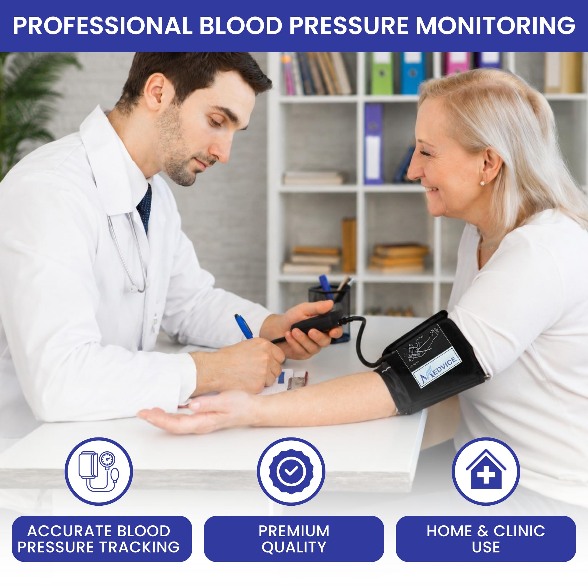 Medvice Blood Pressure Cuff - Manual Sphygmomanometer -2 Medvice Blood Pressure Cuff - Manual Sphygmomanometer -2