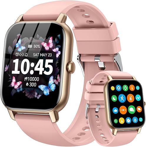 Relojes inteligentes para hombres y mujeres (respuestahacer llamadas), reloj de seguimiento de actividad con contador de actividadmonitor de sueño,