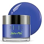 SNS Nail Dip Powder, Gelous Color Dipping Powder - Deep Blue Utila (Blue) - Long-Lasting Dip Nail Color Lasts 14 Days - Low-Odor & No UV Lamp Required - 1oz