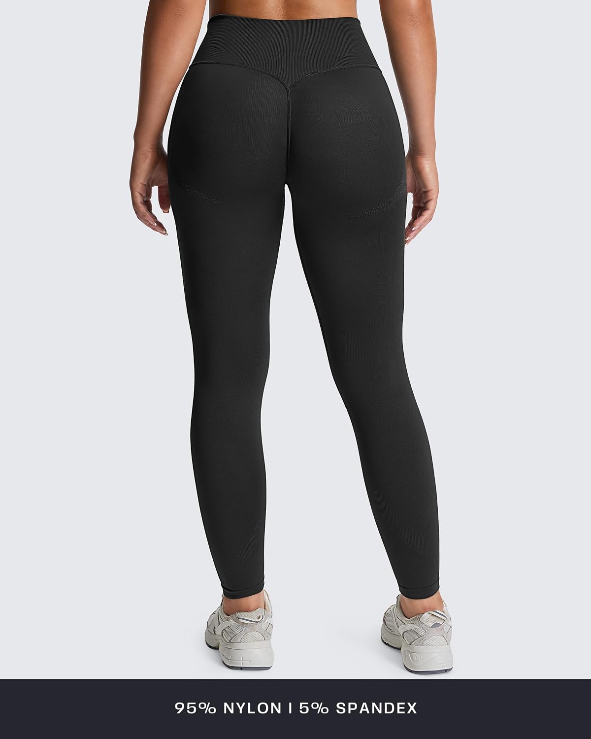 Aoxjox Workout Kinetic Seamles Leggings for Women High Waisted Hidden Scrunch Tummy Control Gym Yoga Pants 23"