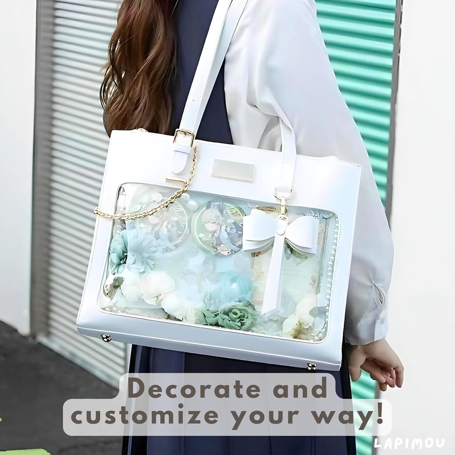 Ita Bag Kawaii Cute Shoulder Bag Handbags Display Pin Bags with Insert Cutecore Kawaiicore Crossbody Purse Anime - Image 7