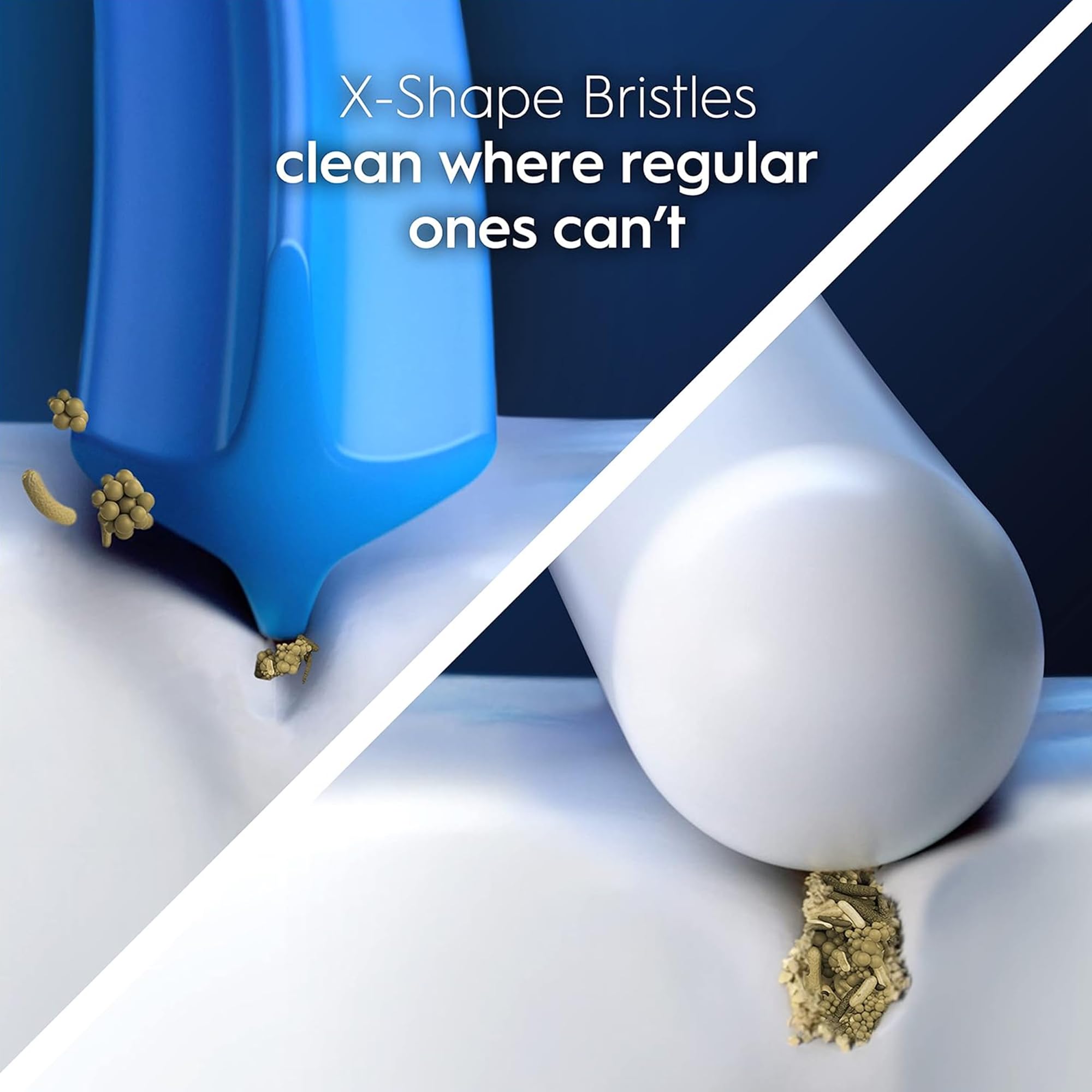 Oral-B Testine di Ricambio Pro, Cross Action, Nere, 10 Ricambi - 10 Testine di Ricambio per Spazzolino Elettrico, Autentiche, Setole Angolate che si Adattano a ogni Dente per una Pulizia Profonda