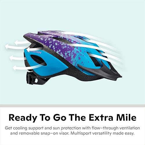 Miniatura 8 de Schwinn Thrasher Child Lightweight Bike Helmet Dial Fit Adjustment Multiple Colors