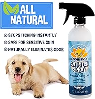 Vista 5 de Spray anti picazón de avena para perros y gatos, 100 % natural e hipoalergénico para alivio reconfortante para la piel dañada seca, con picazón