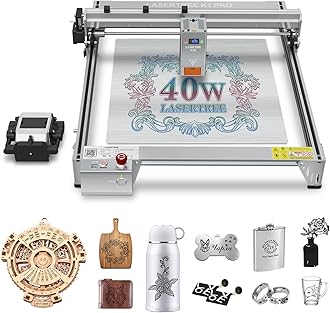 - LASER TREE Laser Engraver Machine, 40000mW(40W+) Output Power Laser Cutter with Air Assist Pump Kit, High Precision Laser Cutter and Engraver for Wood and Metal, Paper, Acrylic, Glass, Class 4