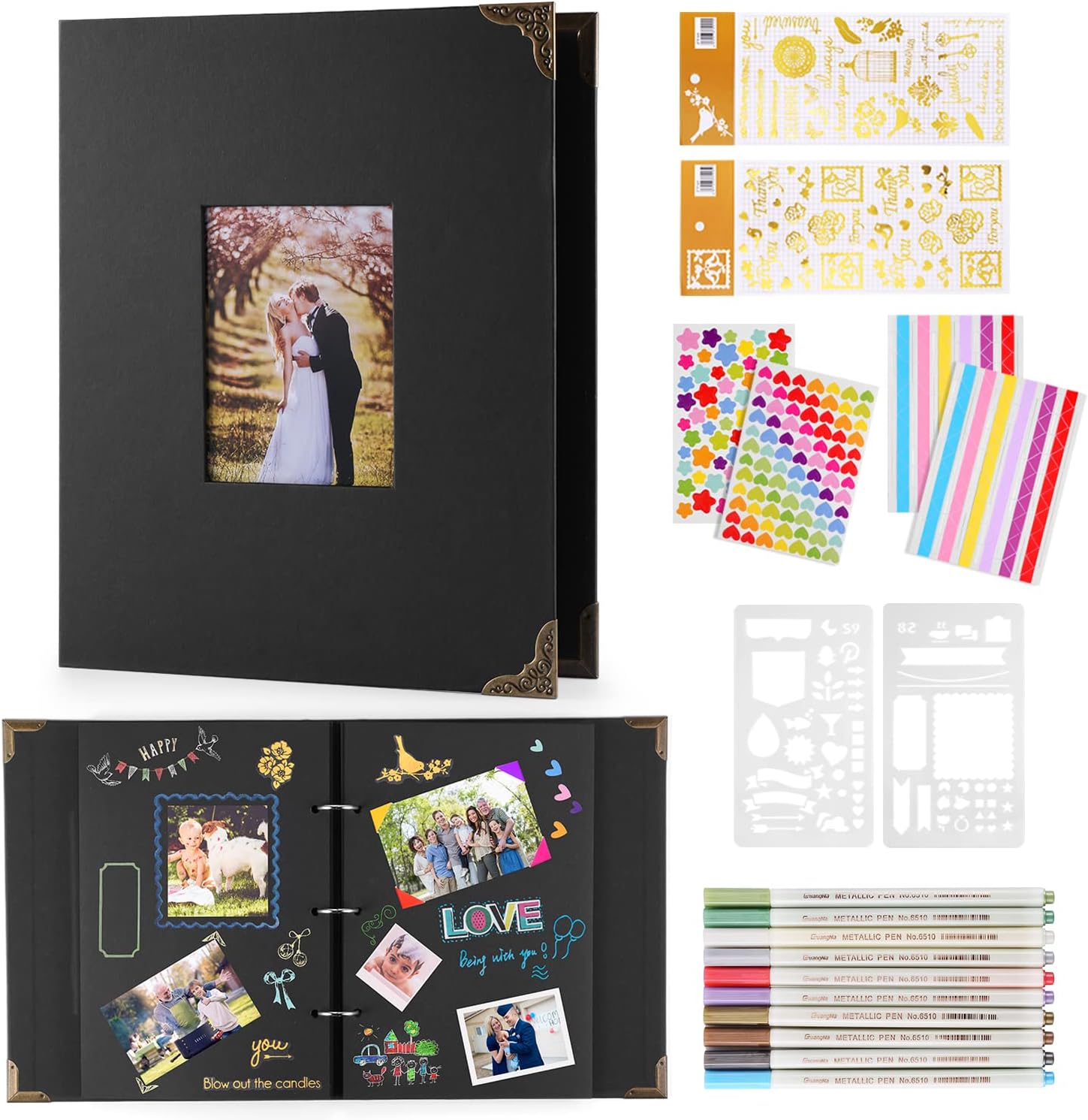 Fotobuch Zum Selbstgestalten - Kreatives DIY Fotoalbum Set Mit Zubehör Für Persönliche Erinnerungen