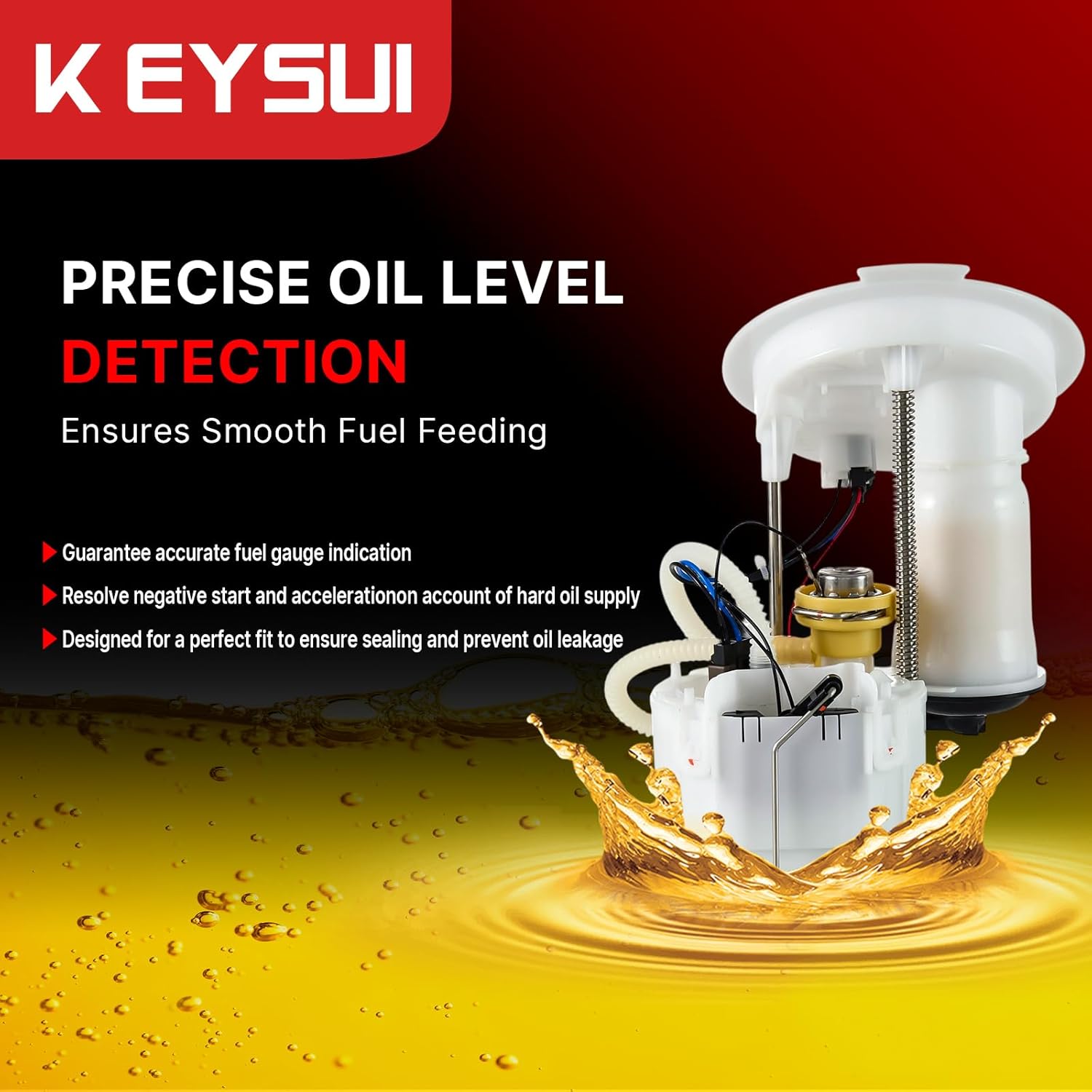 Electric Fuel Pump Module Assembly Compatible with BMW 228i 320i 328i 335i 428i M235i 435i xDrive 2.0L 3.0L 5 Pins, Replace# 16117243975, E9214M, FG1884, FP5149M with Sending Unit