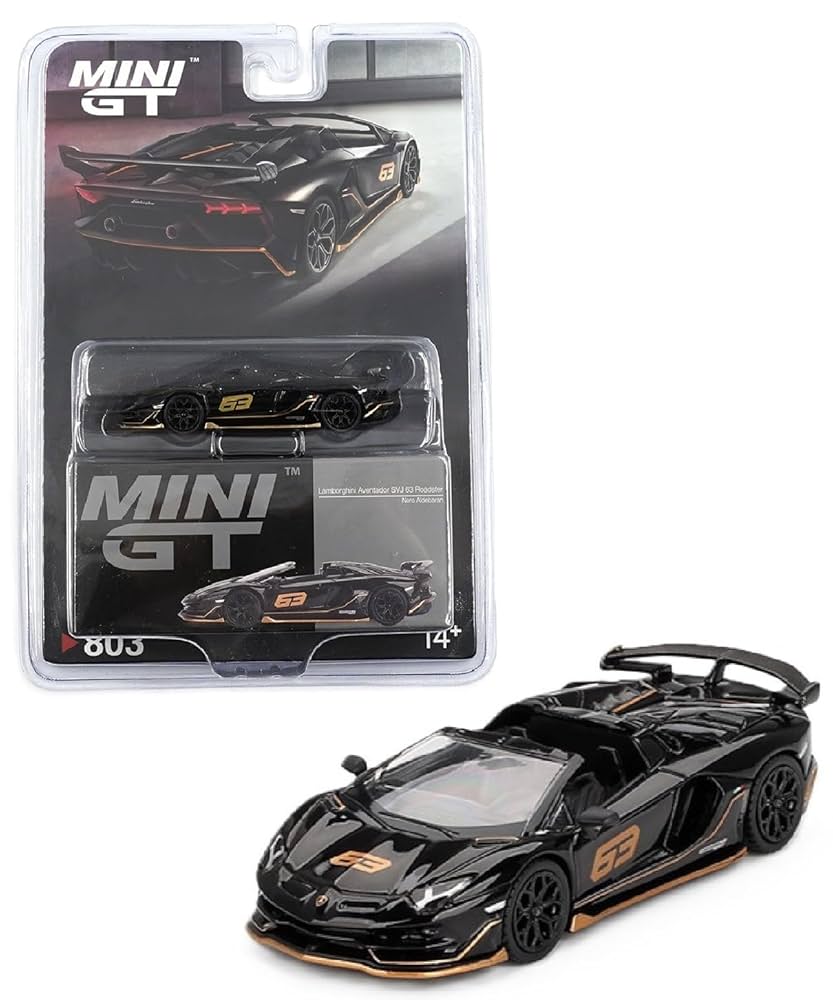 ミニカー minigt Lamborghini Aventador SVJ In Stock) Mini GT #784 1/64 Lamborghini Aventador SVJ 63 Blu