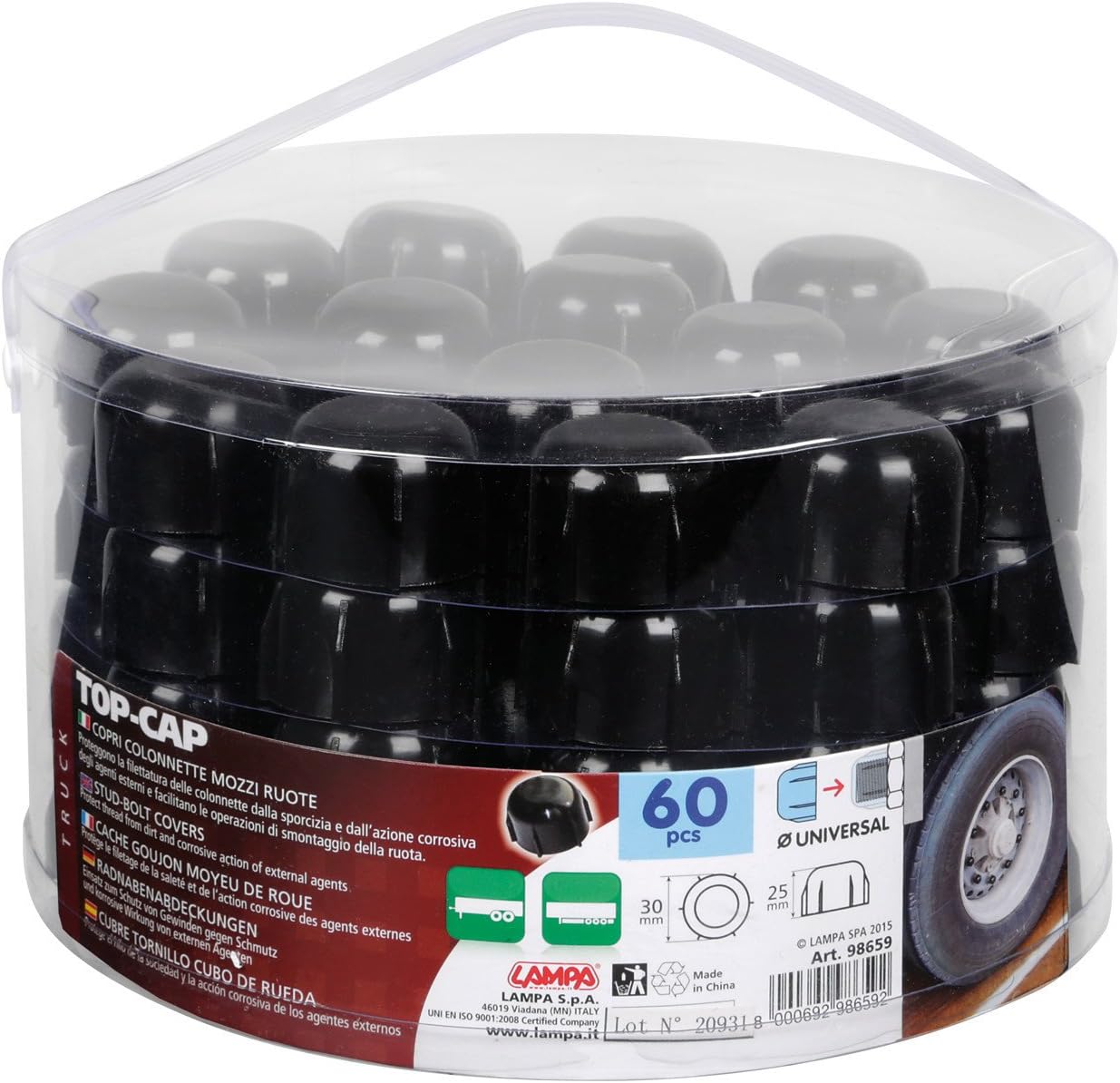 Lampa 98659 Set 60 Pieces copri-colonnette semi-Trailer