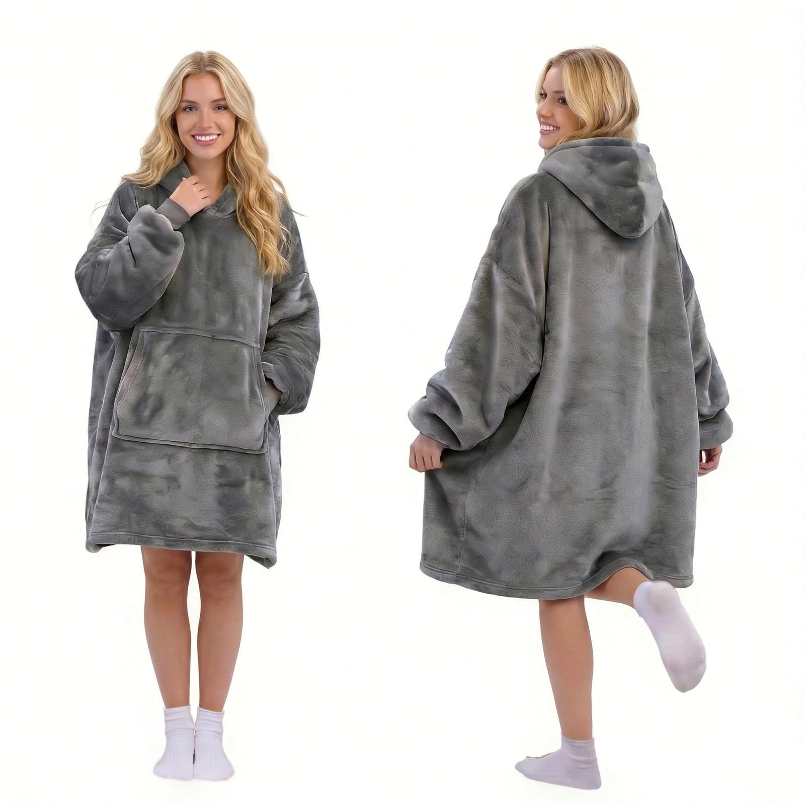 Manta de Sudadera Gigante con Capucha,Suave Sudadera con Capucha de Gran Tamaño,Manta con Capucha portátil con Bolsillo Frontal y Manga Larga,para Hombres,Mujeres,Adultos,Adolescentes