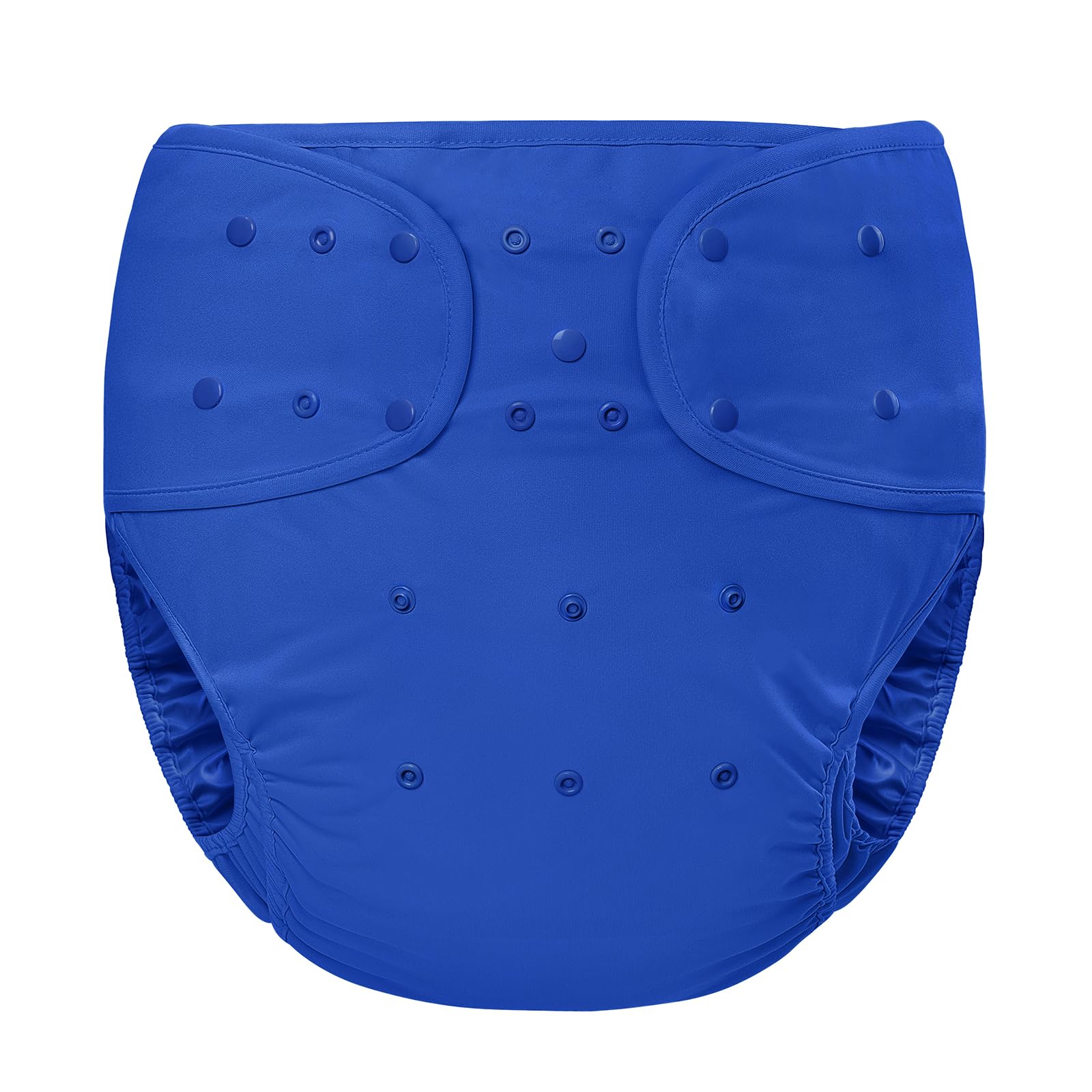 LittleForBig Cubrepañales lavable y ajustable, reutilizable, impermeable, cómodo, para adultos, talla única, color azul oscuro