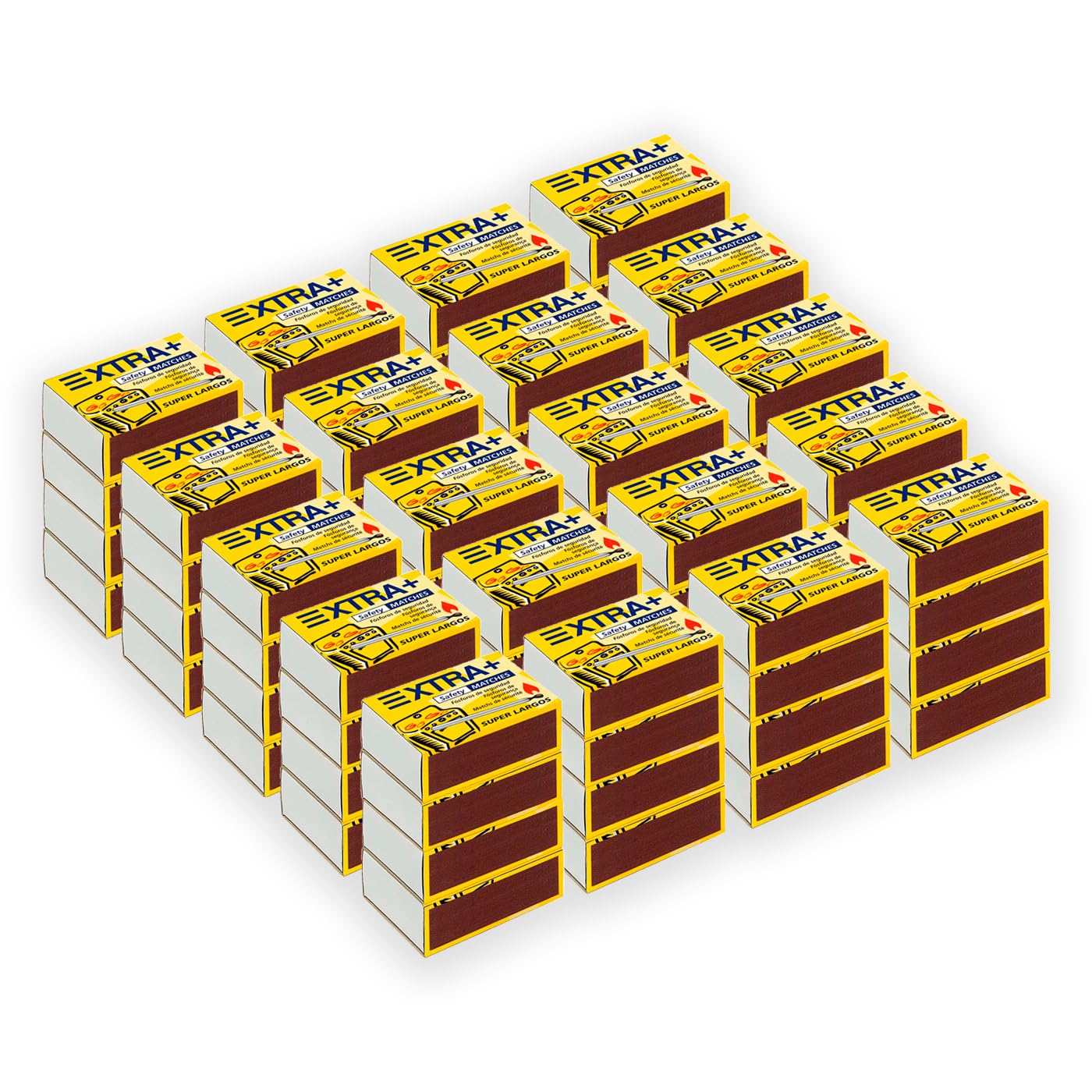 Acan Tradineur 20 confezioni da 400 fiammiferi Super Lunghi di Sicurezza Super Lunghi per Cucine, Barbecue (5,5 cm)