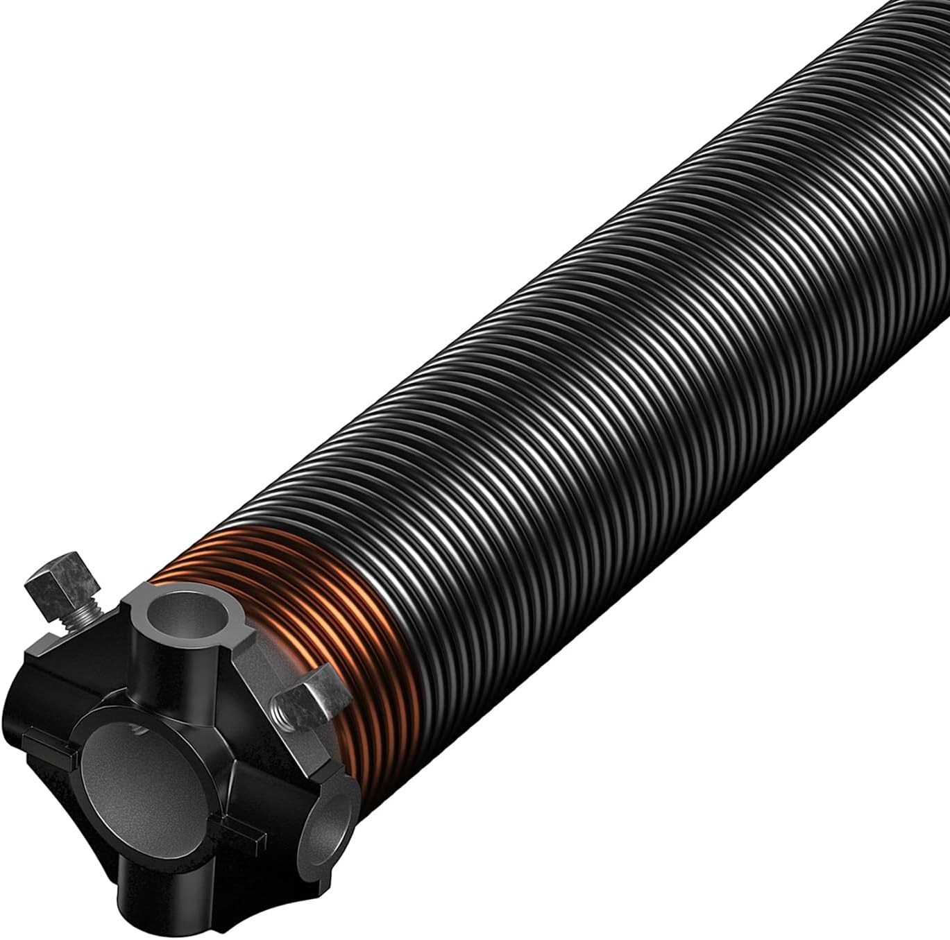 Marko Springs Garage Door Torsion Spring Single Left 218 x 1.75 x 30in Black Steel, Aluminum