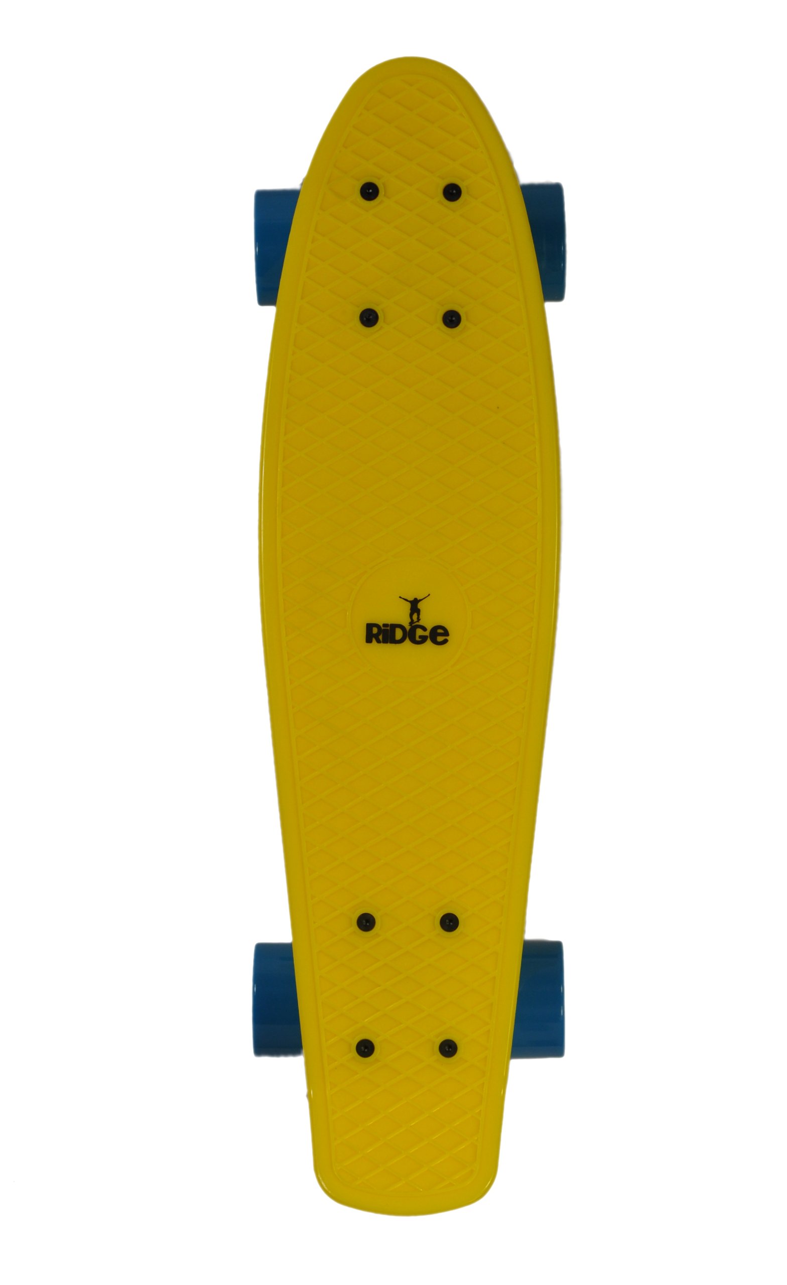 Ridge Skateboards 22" Mini Cruiser Board, Mix It Up, Complet, fabriqué au Royaume-Uni, 55cm - Couleurs mélangées audacieuses