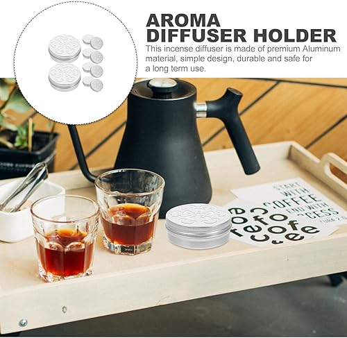 Miniatura 5 de ARTIBETTER Latas de trabajo con aroma a perro, 10 frascos de lata de aluminio recargables de 2.1 fl oz, latas redondas de metal rellenables,