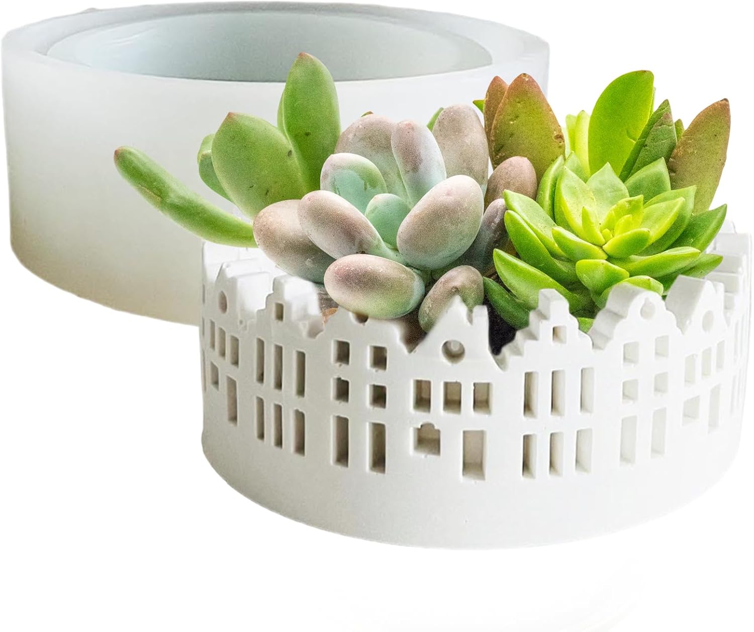 キャンドルスティック シリコン型、LEDライトハウスモールド | ノンスティックハンドメイドクラフトガジェット ハウジング用 センタ