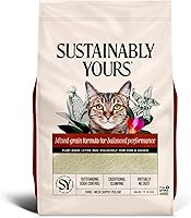 Sustainably Yours Natural Clumping Cat Litter - Corn Cassava Plant-Based, Unscented, Dust-Free Odor Control, 10 lbs