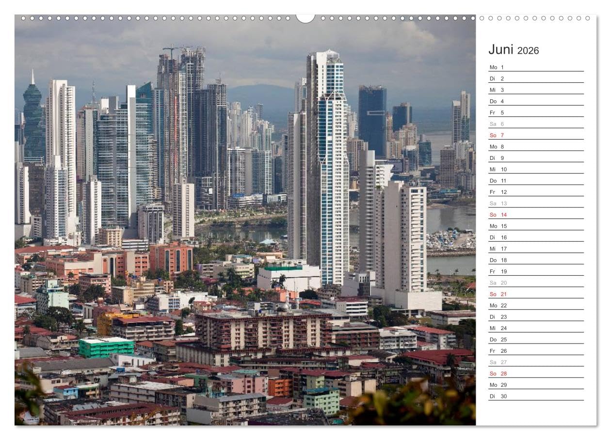 Skylines weltweit (hochwertiger Premium Wandkalender 2026 DIN A2 quer), Kunstdruck in Hochglanz: 13 urbane Ansichten von Skylines auf 5 Kontinenten (CALVENDO Orte)