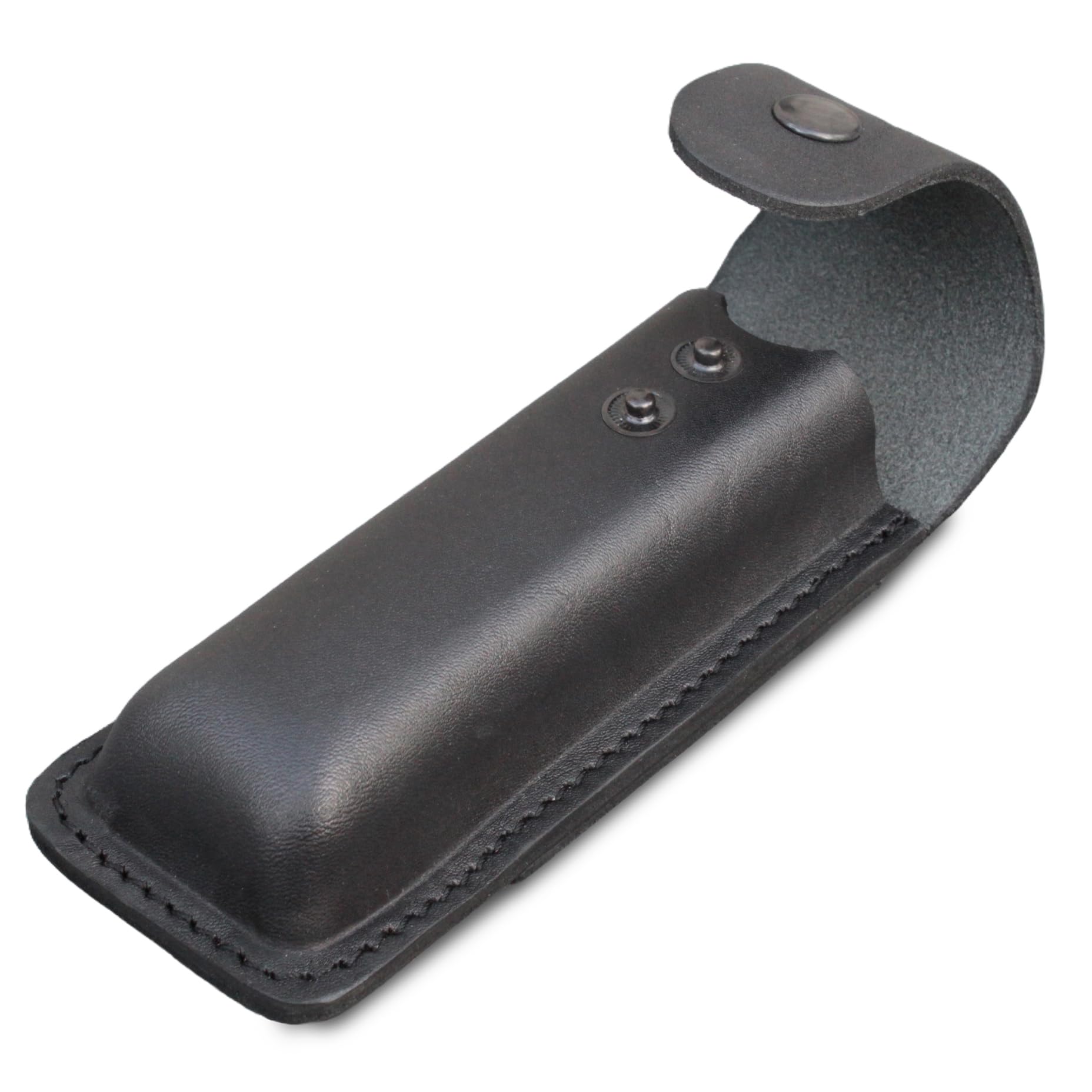 Leather Folding Knife Sheath For full size Pocket Knife Holster For Big EDC Knife, Belt Loop for Vertical or Horizontal Carrying, Pouch Multitool Holder With Snap Closure V921