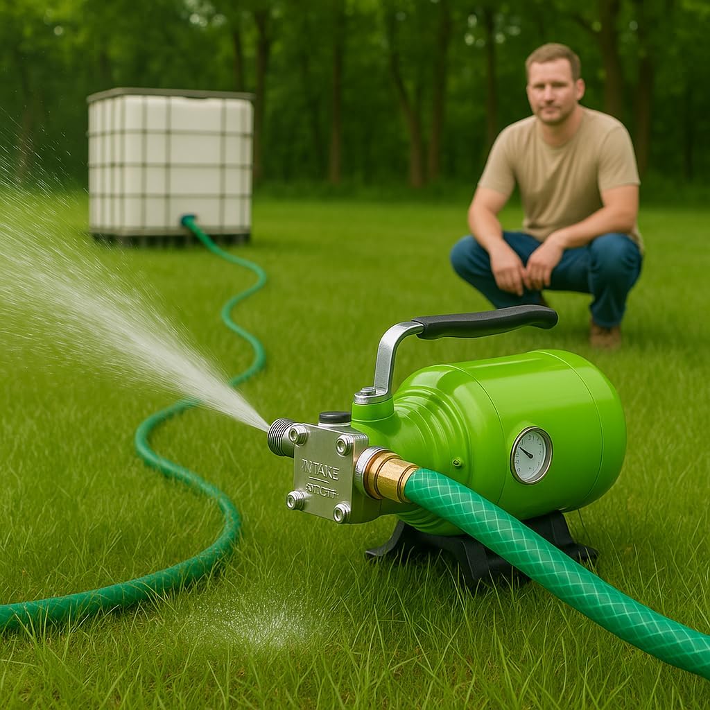 1/10 HP Water Transfer Pump Model 63317 – 320 GPH Self-Priming Utility Pump for Flooded Basements, Hot Tubs, Water Heaters, RVs & Gardens. Compatible with Drummond Pumps