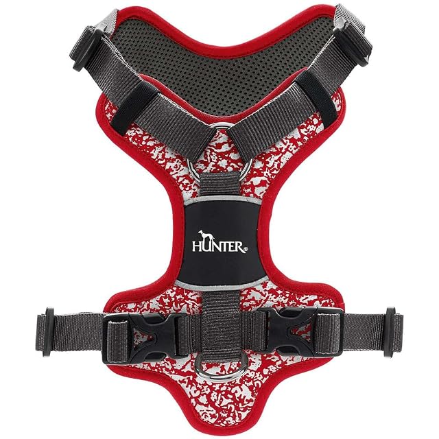 Foto 4 de 8 de Arnés para Perro Hunter Divo Reflectante Negro/Gris Talla S (45-56 cm)
