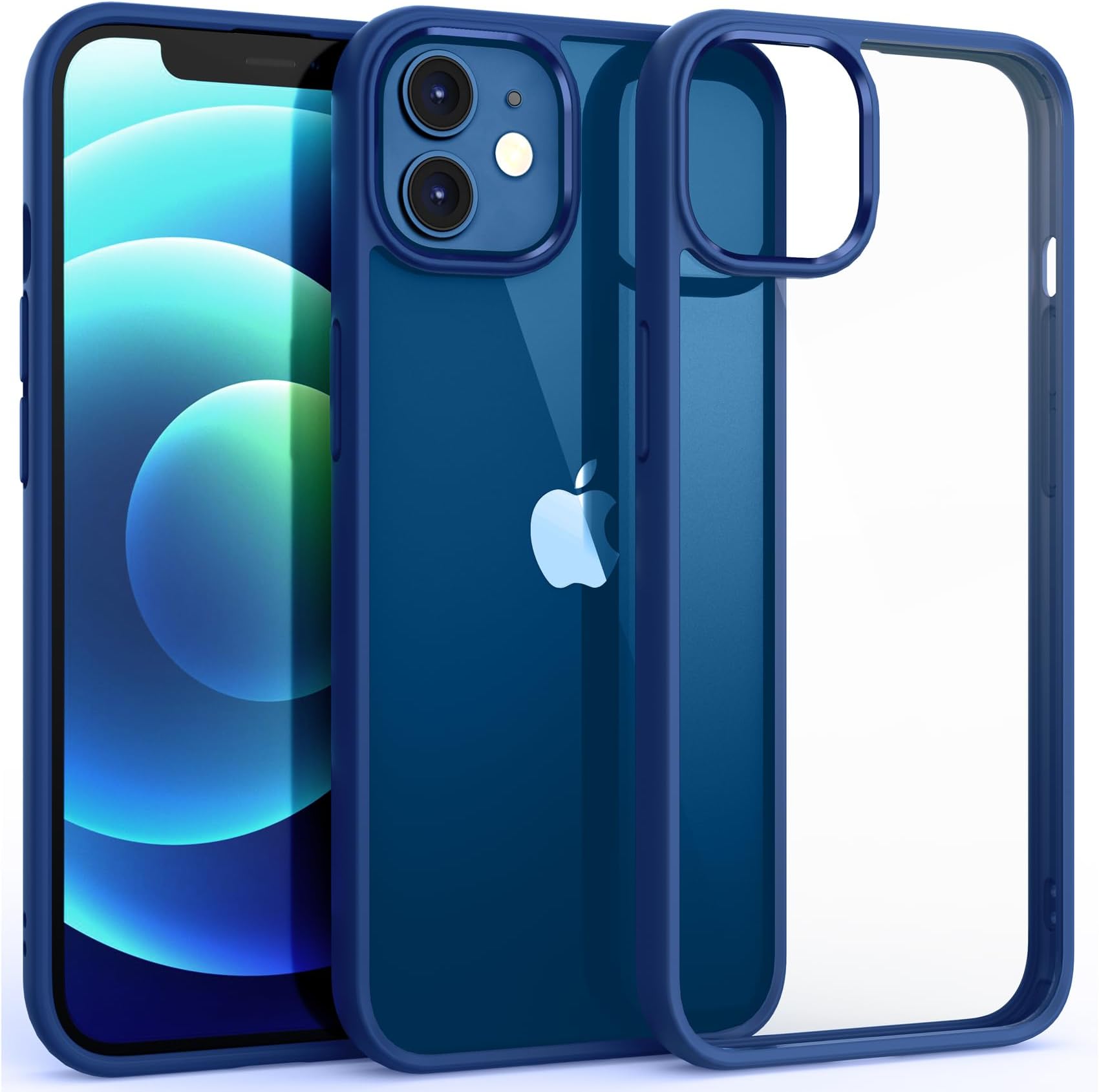 Wave Frame Clear Case For IPhone 12/iPhone 12 Pro 6.1 Inch Case Clear,Cute Wave Frame Slim Fit Shockproof Phone Bumper Cover Translucent Soft Pretty Anti Scratch Tpu Sie - View #3