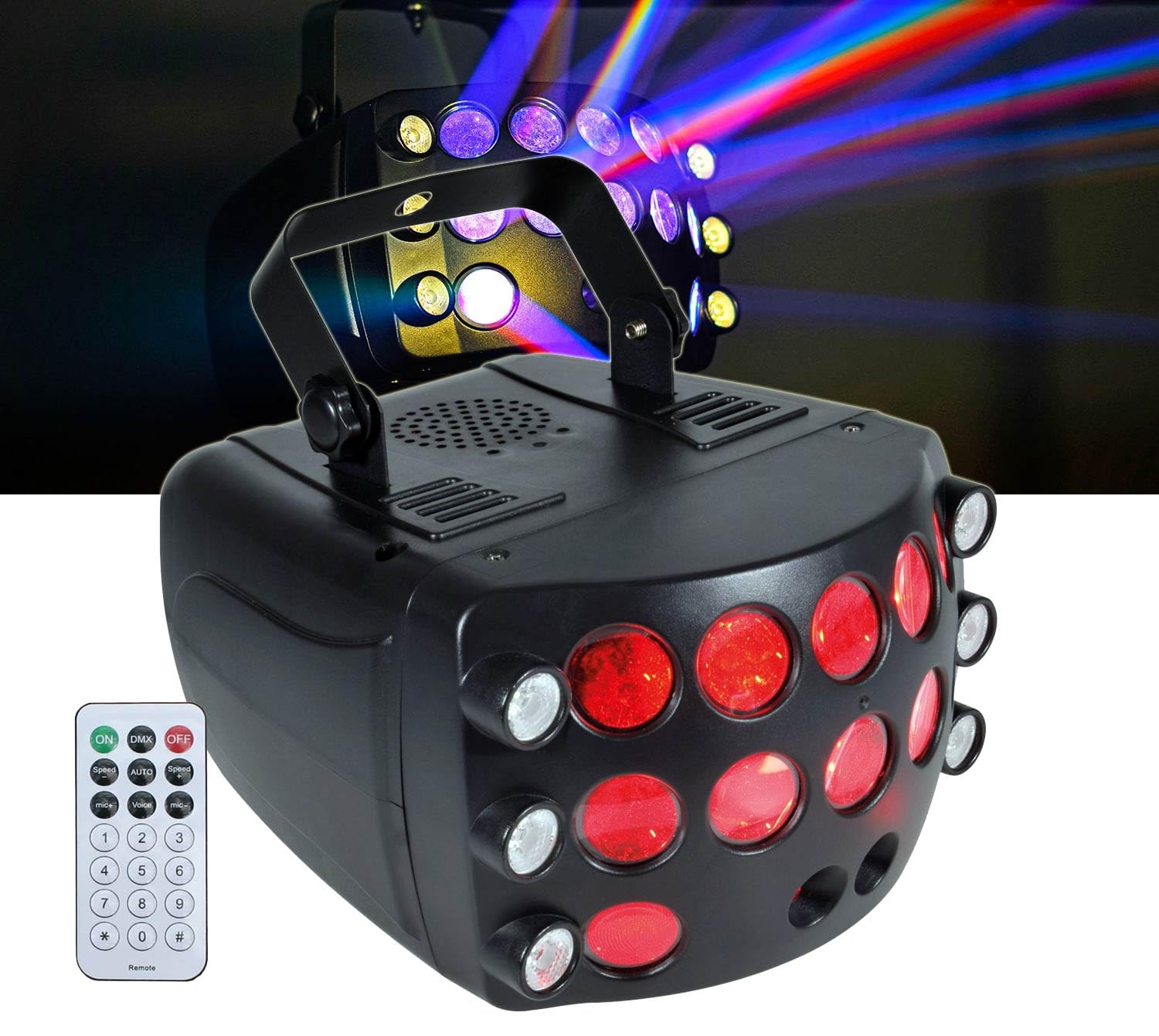 E-Lektron Butterfly-3 RGBW LED Disco Party Butterfly Lichteffekt mit 6 Strahler