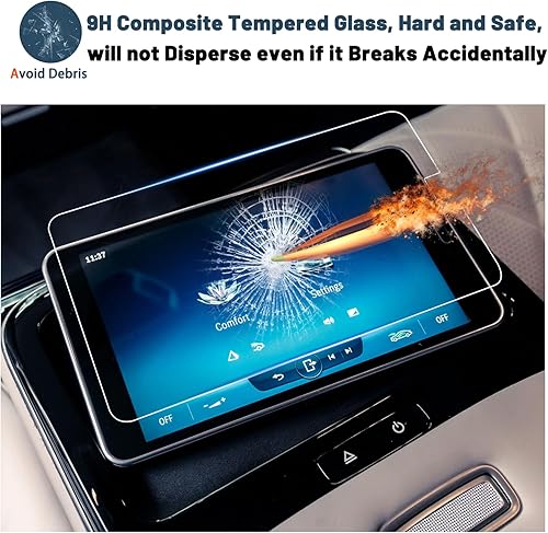 Vista 30 de GLS Maybach - Protector de pantalla para S500/S580e/S580/Maybach S580/S680, pantalla táctil de fila trasera, para Mercedes GLS SUV, accesorios 9HD