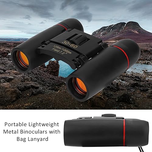 Miniatura 3 de Mini Binoculars for Adults Around Neck Portable Dual Focusing Binoculars with Bag Lanyard for Hiking Camping Concert Use