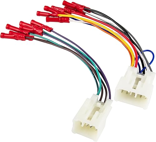 RED WOLF Arnés de cableado de radio de automóvil con conector de cable preinstalado a tope para Toyota 4Runner Camry RAV4 1992-2019, Scion iM tC iQ