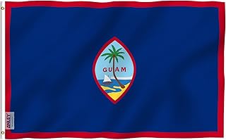 Anley Fly Breeze 3x5 Feet Guam Flag - Vivid Color and Fade Proof - Canvas Header and Double Stitched - Guamanian Flags Polyester with Brass Grommets 3 X 5 Ft