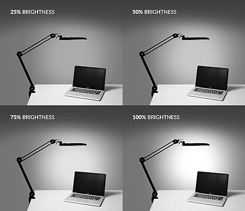 Miniatura 4 de Neatfi - Lámpara de SMD LED (84 focos) XG con lupa bifocal y abrazadera, de 1,600 lúmenes, lente acrílico grande de 7, con 5 y 20 dioptrías, manos