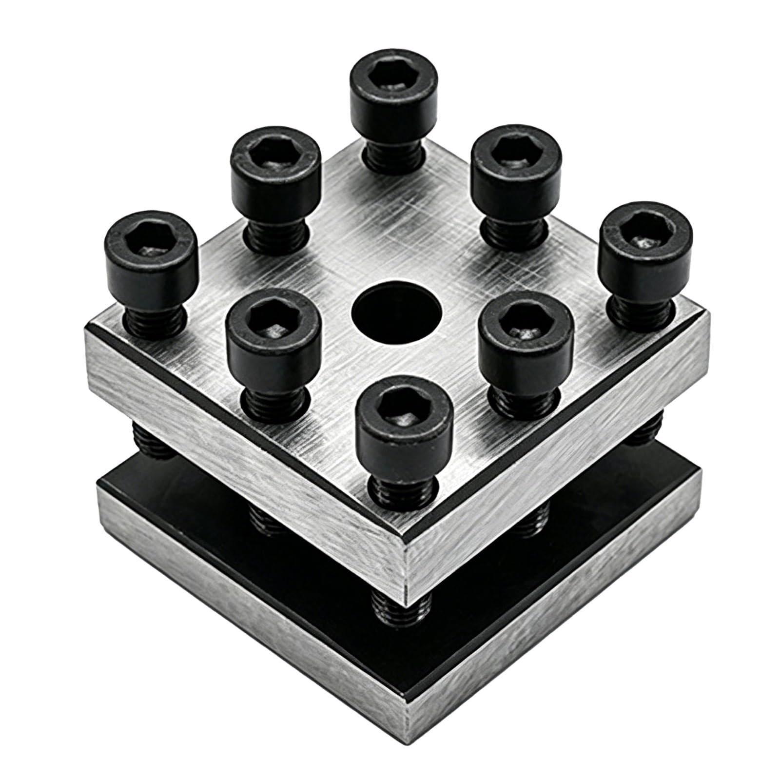 Palo portautensili a 4 stazioni per mini tornio, altezza slot 5/8", capacità 1,2 cm, planarità 0,02 mm, portautensili accurato per parti di lavorazione del tornio da banco