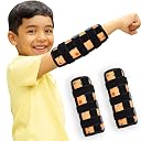 JFHNMLW 2 Pcs Thumb Sucking Deterrent, Yellow Ball Sports Elbow Thumb Guard for Thumb Sucking, Nail Biting Treatment for Kids Prevention Anti Nose Picking for Boys Girls Finger Sucking Prevention gallery image