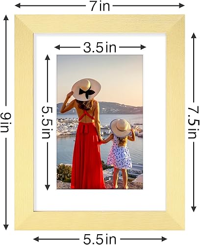 Vista 598 de Vittanly - Juego de 9 portarretratos, plexiglás resistente a rupturas, exhibe fotos de 12 x 12 pulgadas o, con paspartú, de 8 x 8 pulgadas, marcos