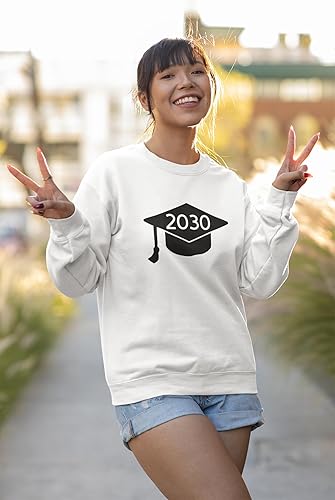 Miniatura 4 de 2030 Graduation Cap Iron On Decal, Heat Transfer Patch, HTV Graphic Class of 2030 Tshirt Sticker, DIY Crafts, Pick Size Color, Iron-On Almost