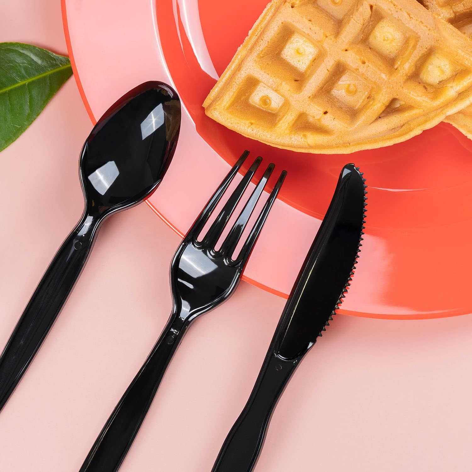 POSATE Disposable Forks, Plastic Forks, Pack of 100, Black, Disposable Utensils for Party Supply : Health & Household