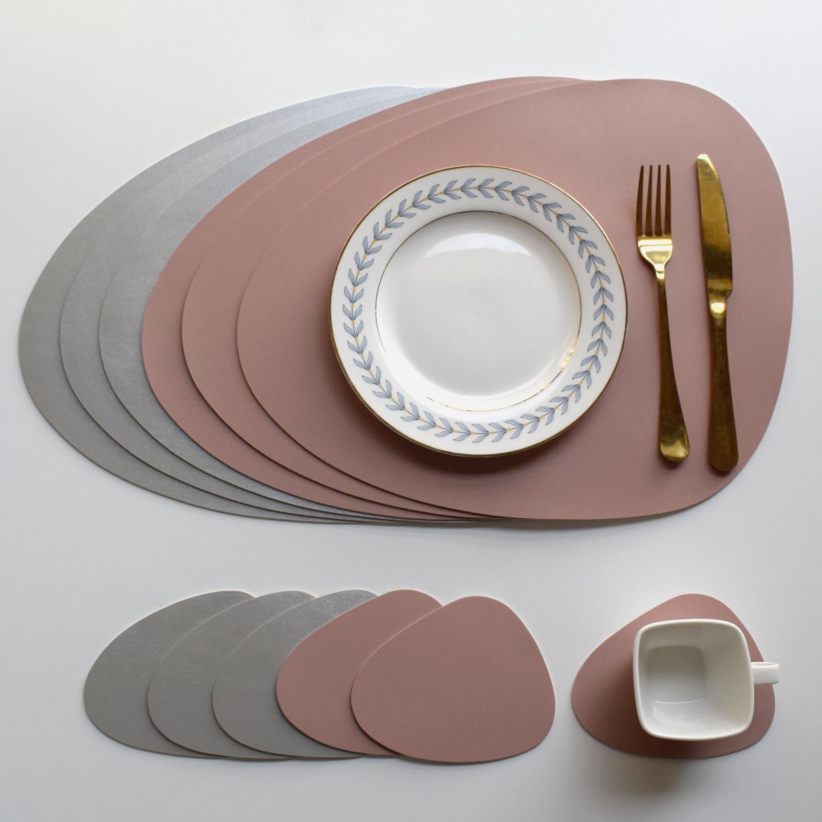 Edle Tischsets Abwaschbar Oval